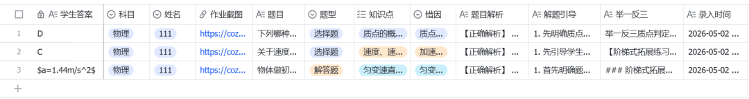 错题本智能体来了：拍照上传，自动分析+举一反三