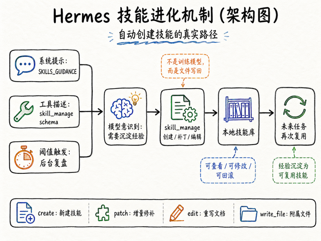 Agent 会自己长出技能？聊聊 Hermes 的技能进化机制