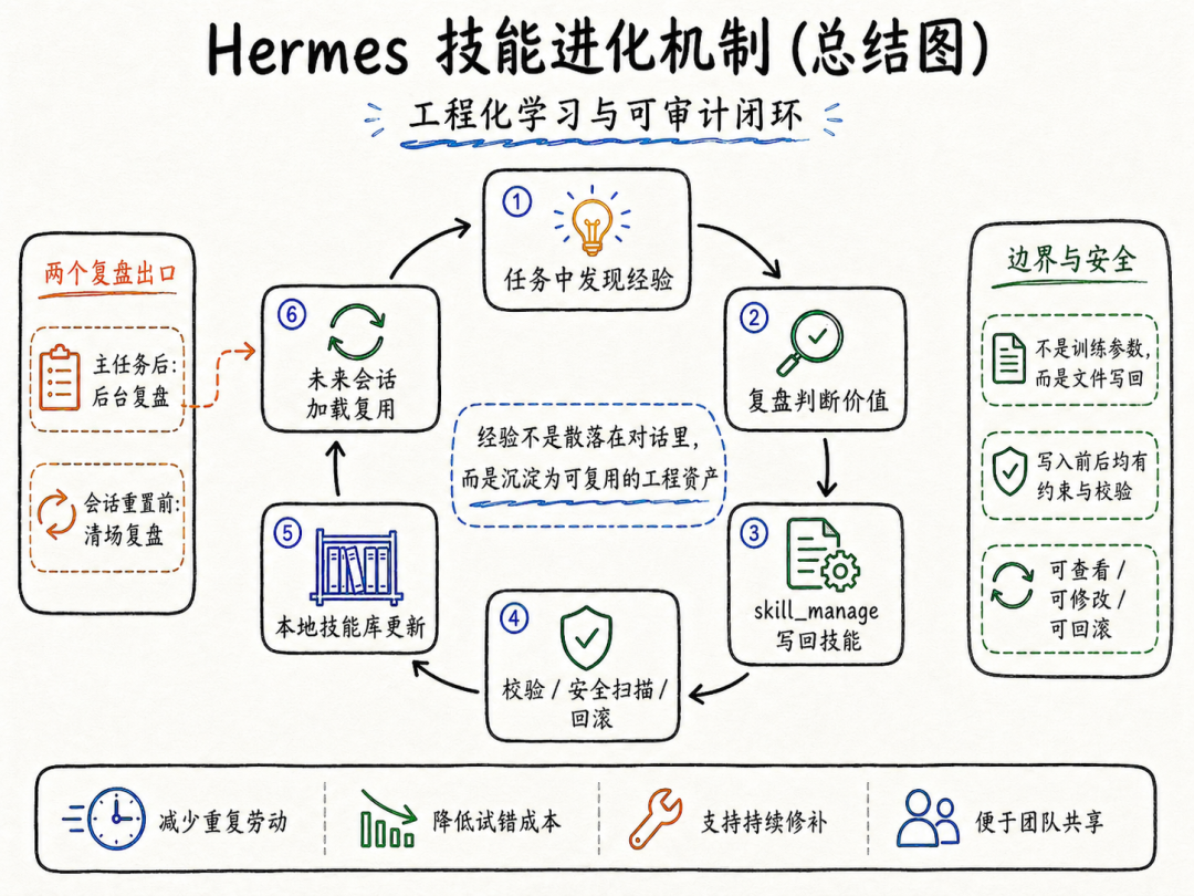 Agent 会自己长出技能？聊聊 Hermes 的技能进化机制