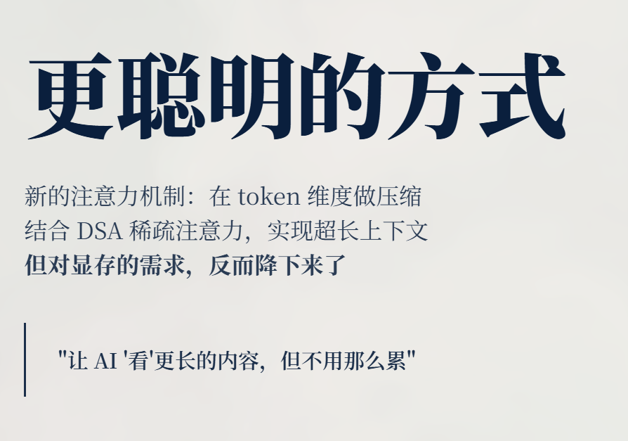 DeepSeek-V4 来啦，带了100万字的脑子。