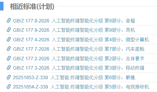 AI 终端智能化分级国标出炉：L1~L4 等级，涉及手机、电脑、眼镜、电视、耳机等