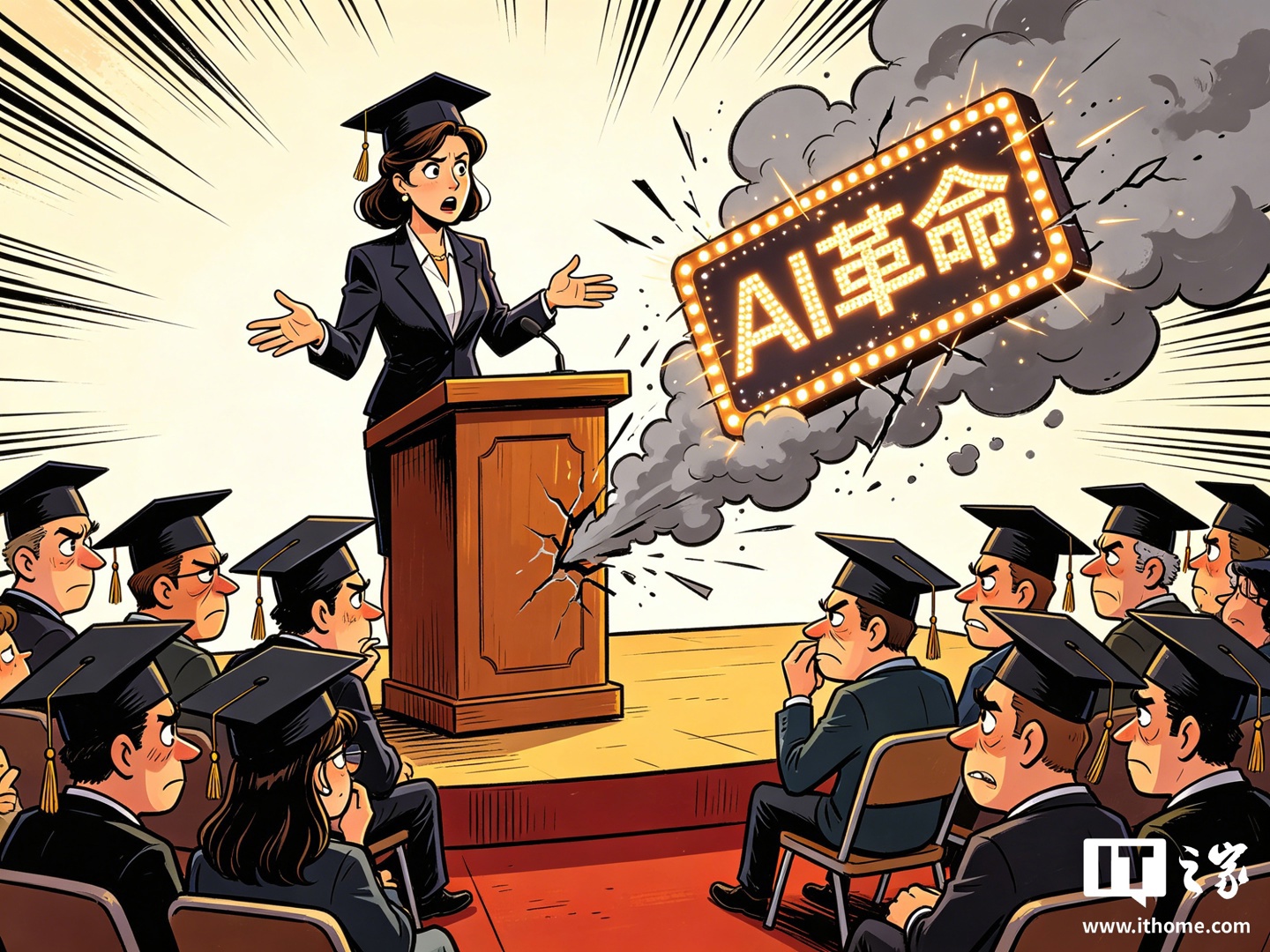 佛罗里达一高校毕业典礼演讲者称“AI 是下一个工业革命”，引来集体嘘声