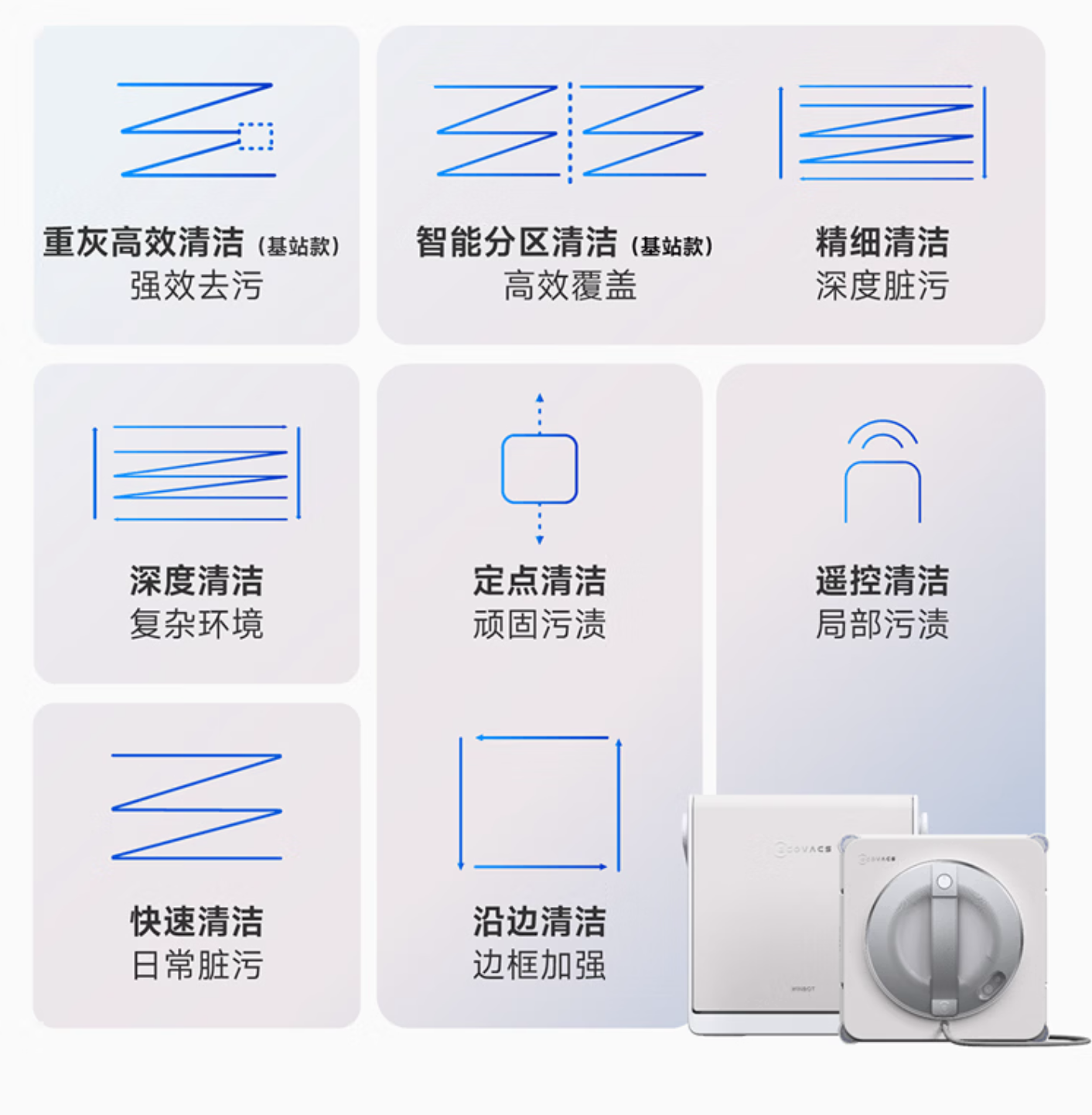 科沃斯擦窗机器人 W2S PLUS 基站款开售：等径八齿嵌合设计边刷，1799 元