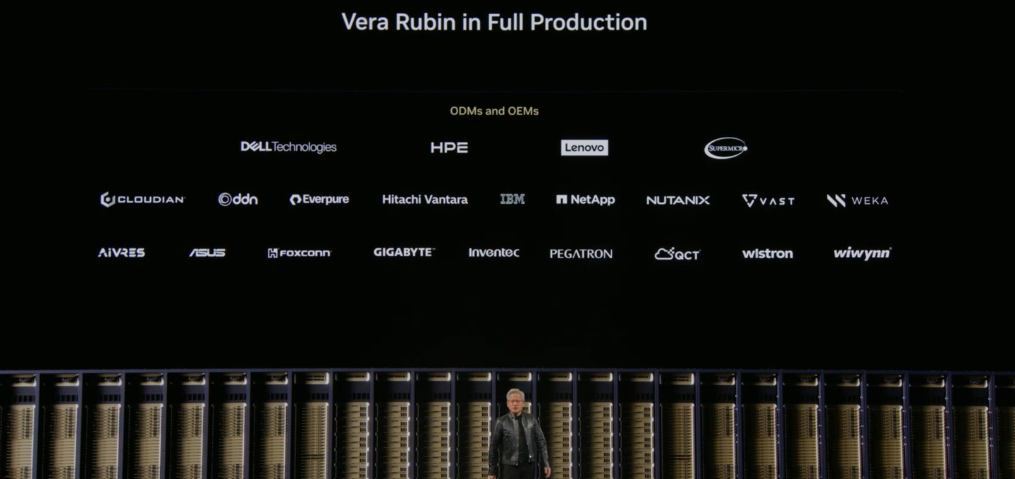 黄仁勋：英伟达下一代 AI 超级芯片平台 Vera Rubin 全面投产
