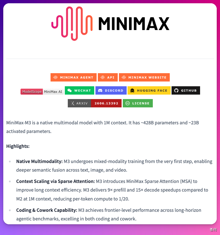 深度测评 MiniMax M3，能打但不贵