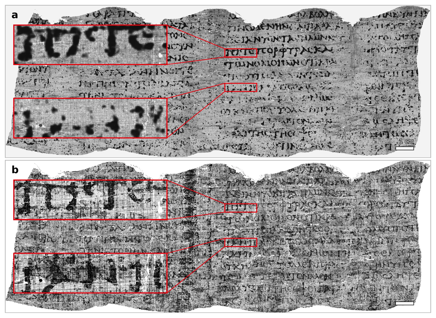 AI 辅助数字化复原约 2000 年历史古卷，读取出约 1.5 米长希腊文文本
