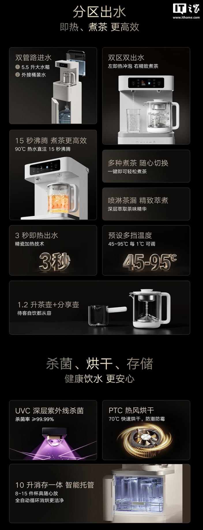 集煮茶、即热和消毒于一身：小米米家智能茶吧机 Pro 立式开启预售，1299 元
